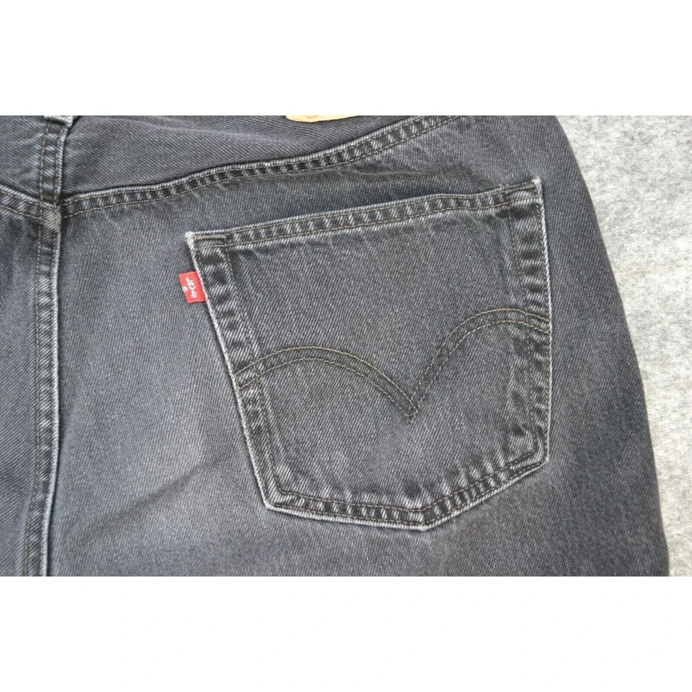 Vintage Levis 501 XX Button‎ Fly Denim 36x32 Fits 34x31 black Loose Jeans